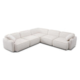Travie Performance Corduroy Velvet Modular L-Sectional by TOV Furniture at Eve Furniture