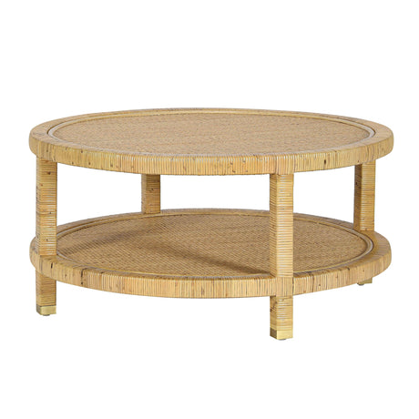 Amara Natural Rattan Coffee Table by TOV Furniture at Eve Furniture