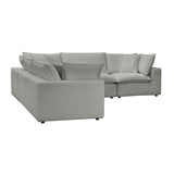 Cali Performance Fabric Modular 5-Piece L-Sectional by TOV Furniture at Eve Furniture