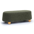 Jaine Loose Mohair Large Ottoman by TOV Furniture at Eve Furniture