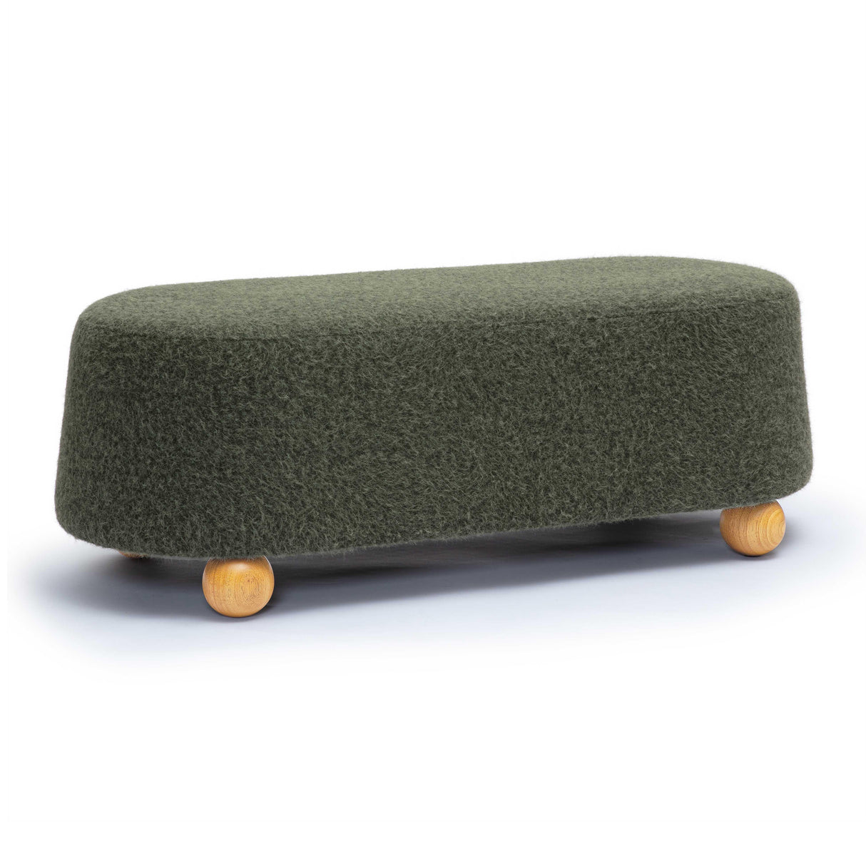 Jaine Loose Mohair Large Ottoman by TOV Furniture at Eve Furniture