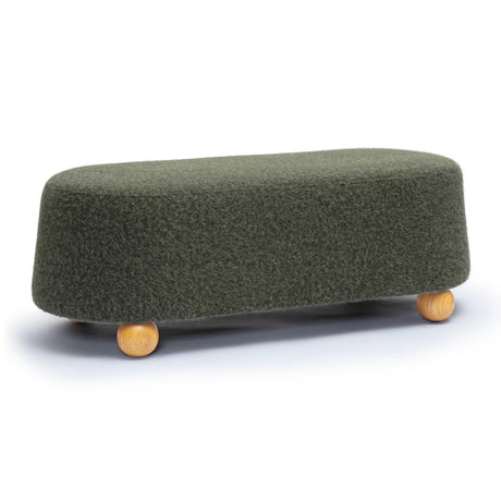 Jaine Loose Mohair Large Ottoman by TOV Furniture at Eve Furniture