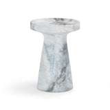 Zara Aegean Marble Indoor / Outdoor Side Table by TOV Furniture at Eve Furniture