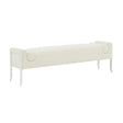 Ines Cream Boucle Bench by TOV Furniture at Eve Furniture