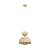 Lydia Rattan Pendant Lamp by TOV Furniture at Eve Furniture