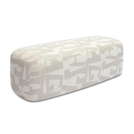 Graceland Cream Jacquard Bench by TOV Furniture at Eve Furniture