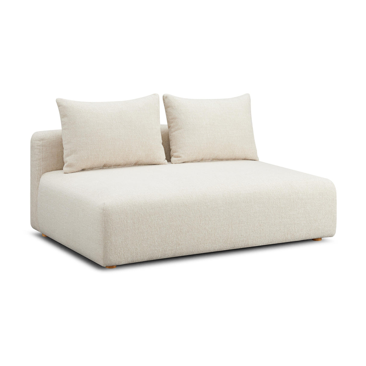 Hangover Heavy Textured Fabric Modular Loveseat by TOV Furniture at Eve Furniture