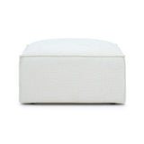 Mindy Chenille Basketweave Ottoman by TOV Furniture at Eve Furniture