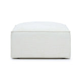 Mindy Chenille Basketweave Ottoman by TOV Furniture at Eve Furniture