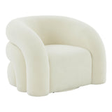 Slipper Upholstered Swivel Chair by TOV Furniture at Eve Furniture