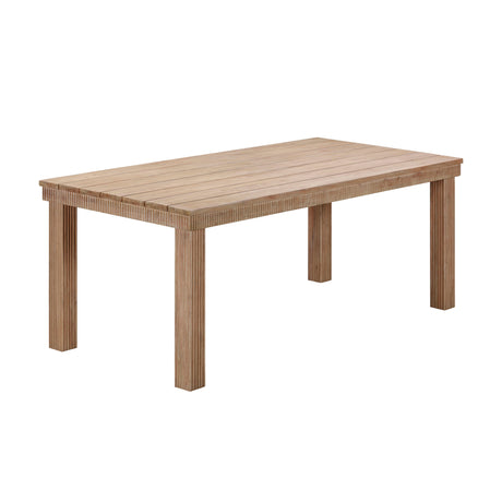 Cassie Natural Outdoor Rectangular Dining Table by TOV Furniture at Eve Furniture