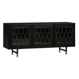 Gatsby Black Acacia Wood 66" Buffet by TOV Furniture at Eve Furniture