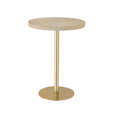 Fiona Gold Stone Side Table by TOV Furniture at Eve Furniture