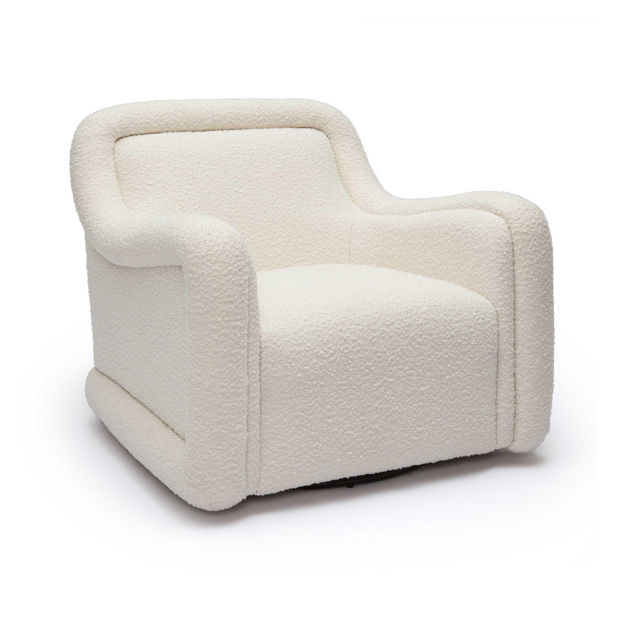 Charli Boucle Swivel Chair by TOV Furniture at Eve Furniture