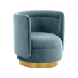 Remy Velvet Swivel Chair by TOV Furniture at Eve Furniture