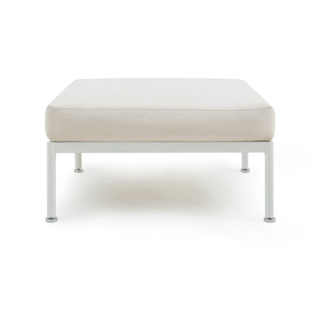 Dunes Cream Outdoor Ottoman by TOV Furniture at Eve Furniture