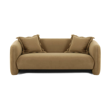 Lou Cafe Au Lait Performance Velvet Loveseat by TOV Furniture at Eve Furniture