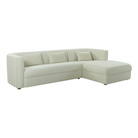 Callie Velvet Sectional by TOV Furniture at Eve Furniture