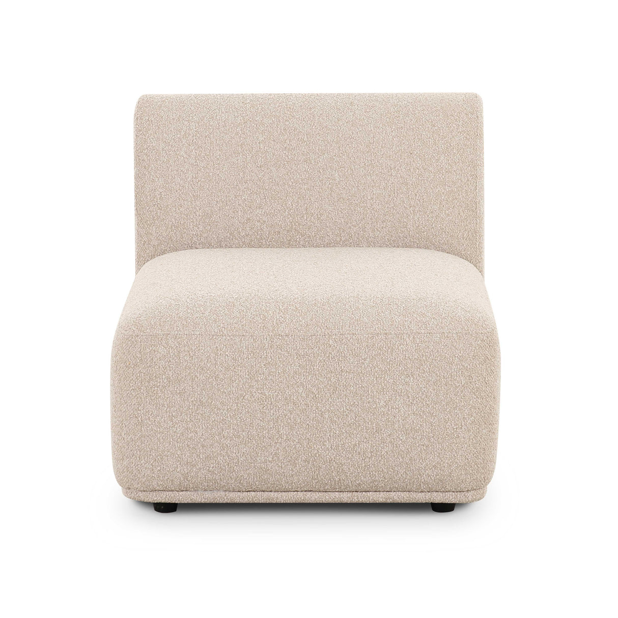 Sylvie Cream Boucle Armless 1-Seater by TOV Furniture at Eve Furniture