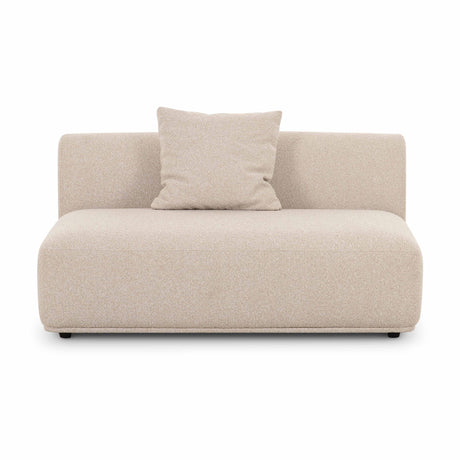 Sylvie Cream Boucle Armless 2-seater by TOV Furniture at Eve Furniture