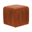 Morgan Pleated Velvet Ottoman by TOV Furniture at Eve Furniture