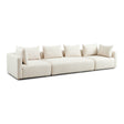 Hangover Heavy Textured Fabric 145" Long Sofa by TOV Furniture at Eve Furniture
