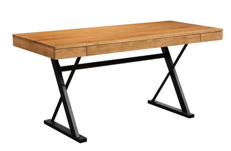 Profecto Desk Natural Oak by Moe's Home at Eve Furniture