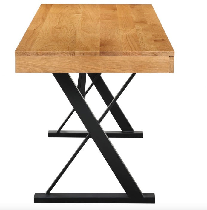 Profecto Desk Natural Oak by Moe's Home at Eve Furniture