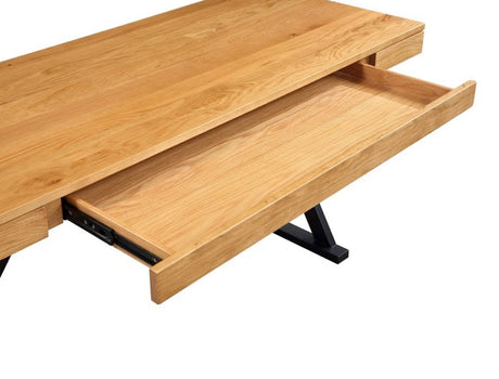 Profecto Desk Natural Oak by Moe's Home at Eve Furniture