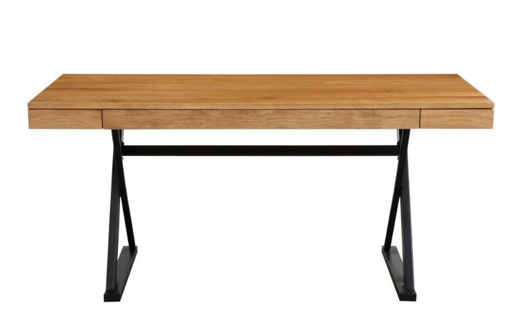 Profecto Desk Natural Oak by Moe's Home at Eve Furniture