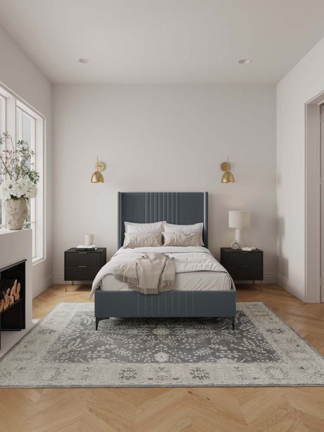 Promenade 48" Bed in Grey by Manhattan Comfort at Eve Furniture