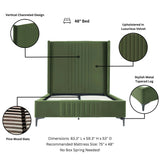 Promenade 48" Bed in Moss Green by Manhattan Comfort at Eve Furniture
