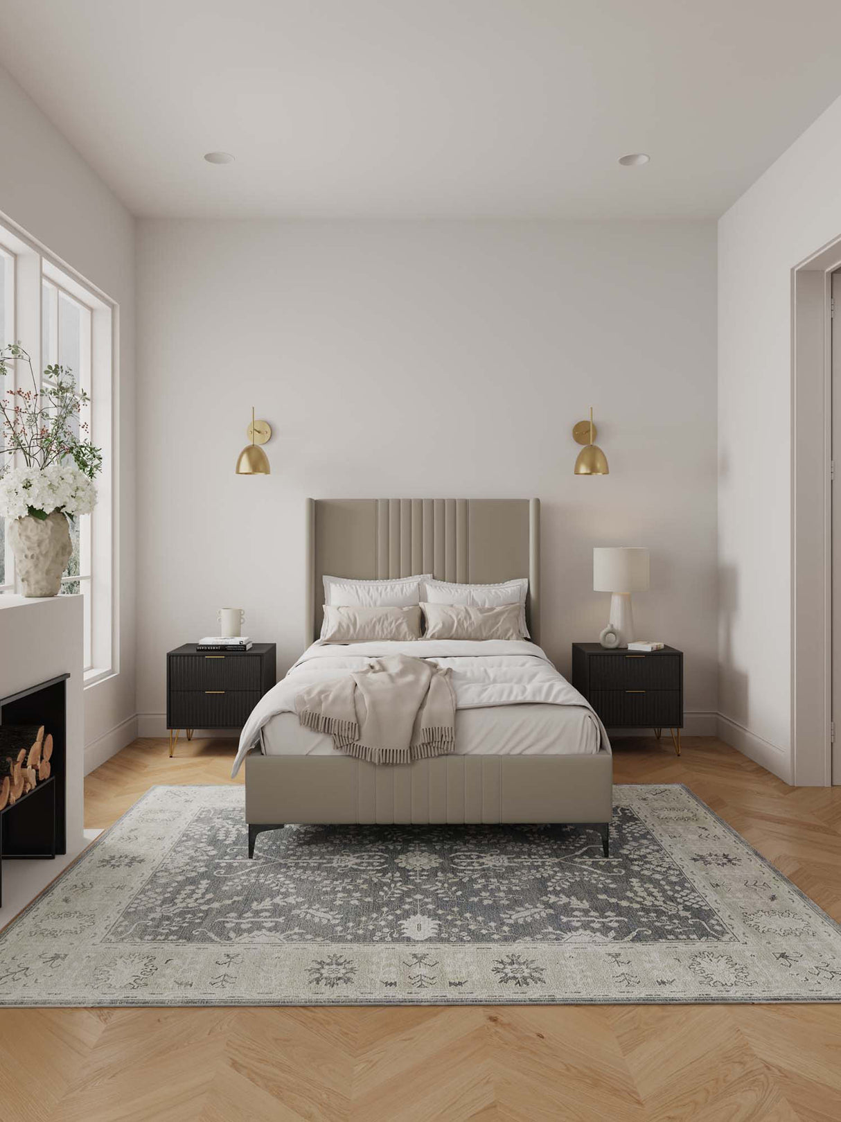 Promenade 48" Bed in Rustic Taupe by Manhattan Comfort at Eve Furniture