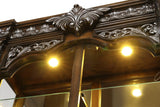 Promenade Dark Brown Curio Cabinet by Furniture of America at Eve Furniture