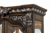 Promenade Dark Brown Curio Cabinet by Furniture of America at Eve Furniture