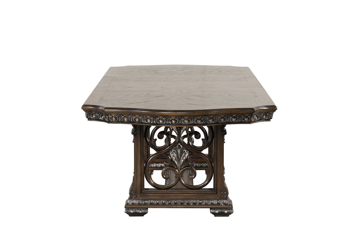 Promenade Dark Brown Dining Table by Furniture of America at Eve Furniture