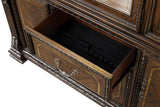 Promenade Dark Brown Hutch And Buffet by Furniture of America at Eve Furniture