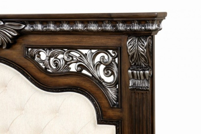 Promenade Espresso 5-Piece Queen Bedroom Set by Furniture of America at Eve Furniture