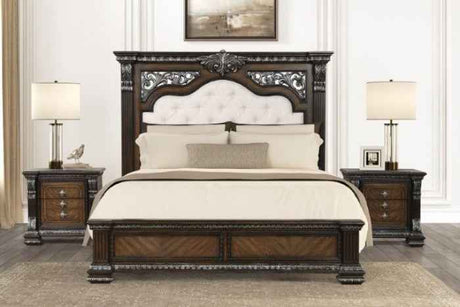 Promenade Espresso 5-Piece Queen Bedroom Set by Furniture of America at Eve Furniture