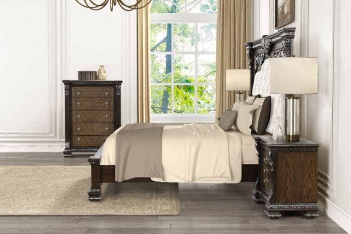 Promenade Espresso 5-Piece Queen Bedroom Set by Furniture of America at Eve Furniture