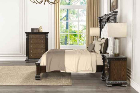 Promenade Espresso 5-Piece Queen Bedroom Set by Furniture of America at Eve Furniture