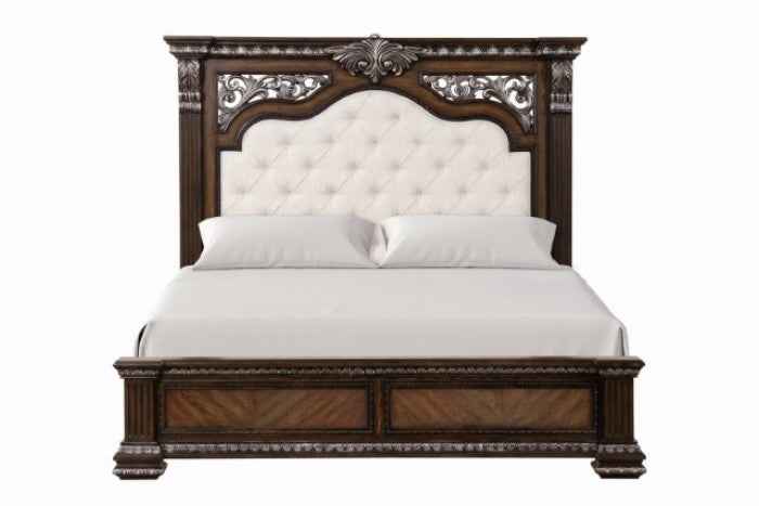 Promenade Espresso 5-Piece Queen Bedroom Set by Furniture of America at Eve Furniture