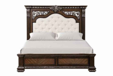 Promenade Espresso 5-Piece Queen Bedroom Set by Furniture of America at Eve Furniture