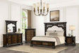 Promenade Espresso 5-Piece Queen Bedroom Set by Furniture of America at Eve Furniture