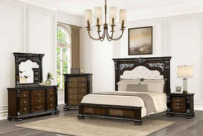 Promenade Espresso 5-Piece Queen Bedroom Set by Furniture of America at Eve Furniture
