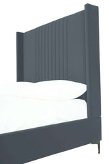 Promenade Full- Size Bed in Grey by Manhattan Comfort at Eve Furniture