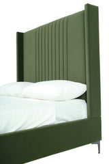 Promenade Full- Size Bed in Moss Green by Manhattan Comfort at Eve Furniture