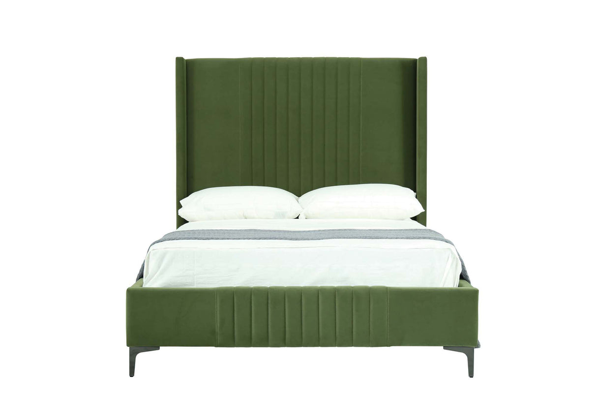 Promenade Full- Size Bed in Moss Green by Manhattan Comfort at Eve Furniture