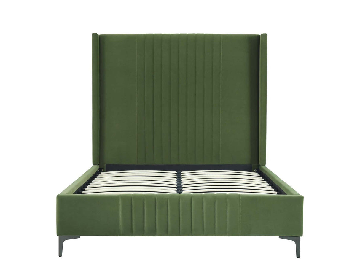 Promenade Full- Size Bed in Moss Green by Manhattan Comfort at Eve Furniture