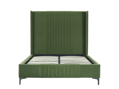 Promenade Full- Size Bed in Moss Green by Manhattan Comfort at Eve Furniture